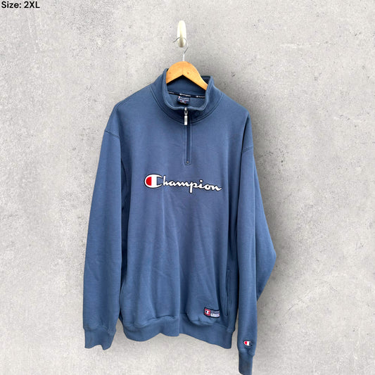 CHAMPION HALF ZIP PULLOVER JUMPER