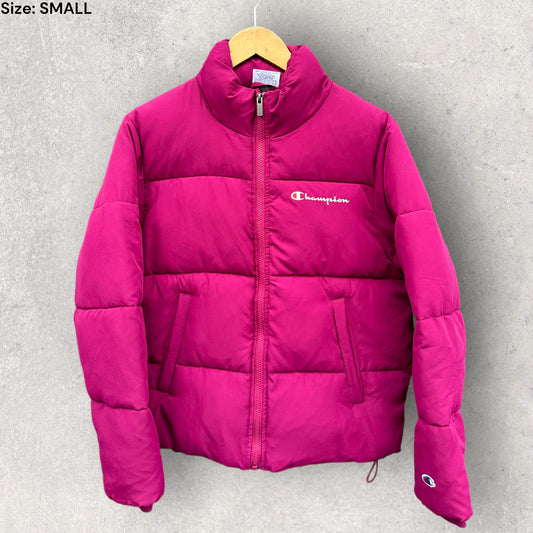 CHAMPION PINK PUFFER JACKET