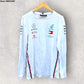 MERCEDES PETRONAS WHITE LONG SLEEVE SHIRT