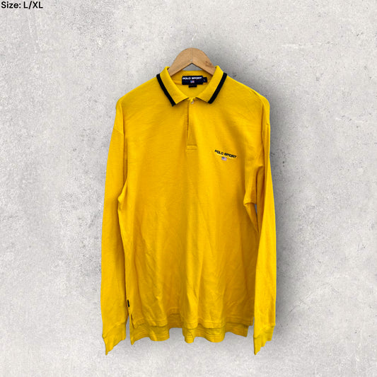 RALPH LAUREN VINTAGE LONG SLEEVE POLO SHIRT