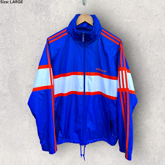 ADIDAS BLUE WINDBREAKER JACKET