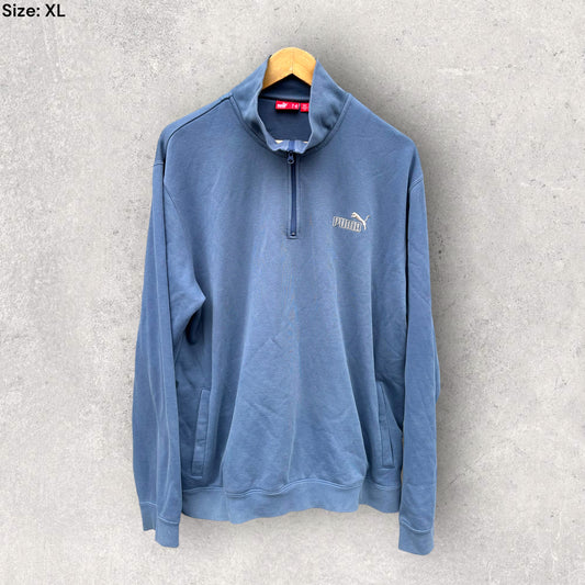 PUMA HALF ZIP BLUE JACKET