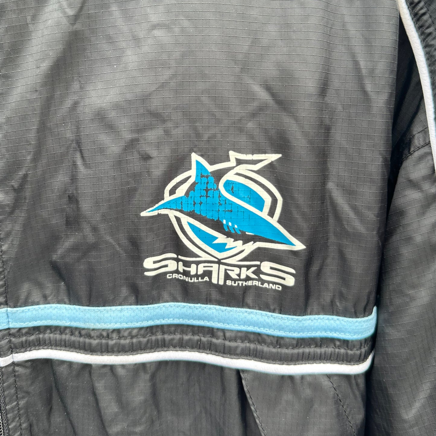 CRONULLA SHARKS HOODED WINDBREAKER JACKET