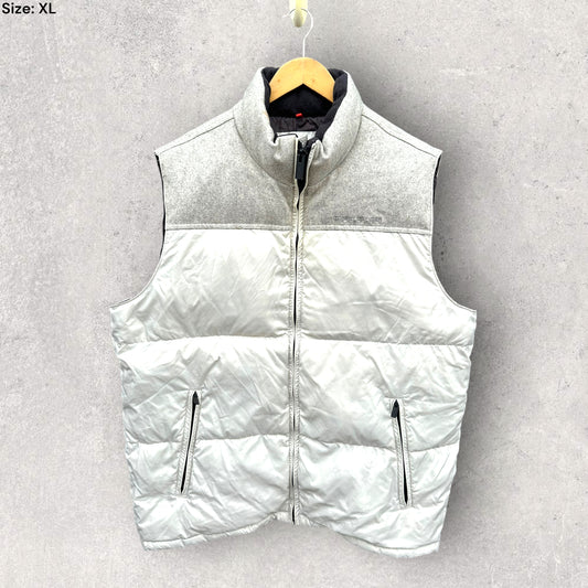 TOMMY HILFIGER COLDSTOP WHITE PUFFER VEST