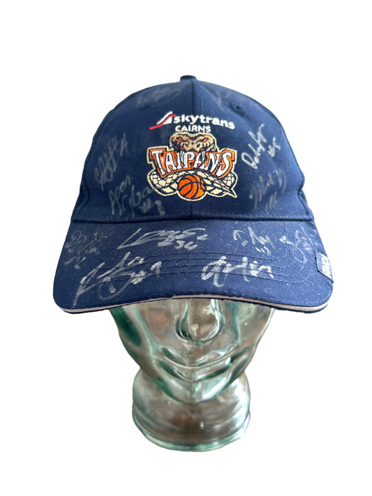 CAIRNS TAIPANS NBL HAT SIGNED BY SQUAD