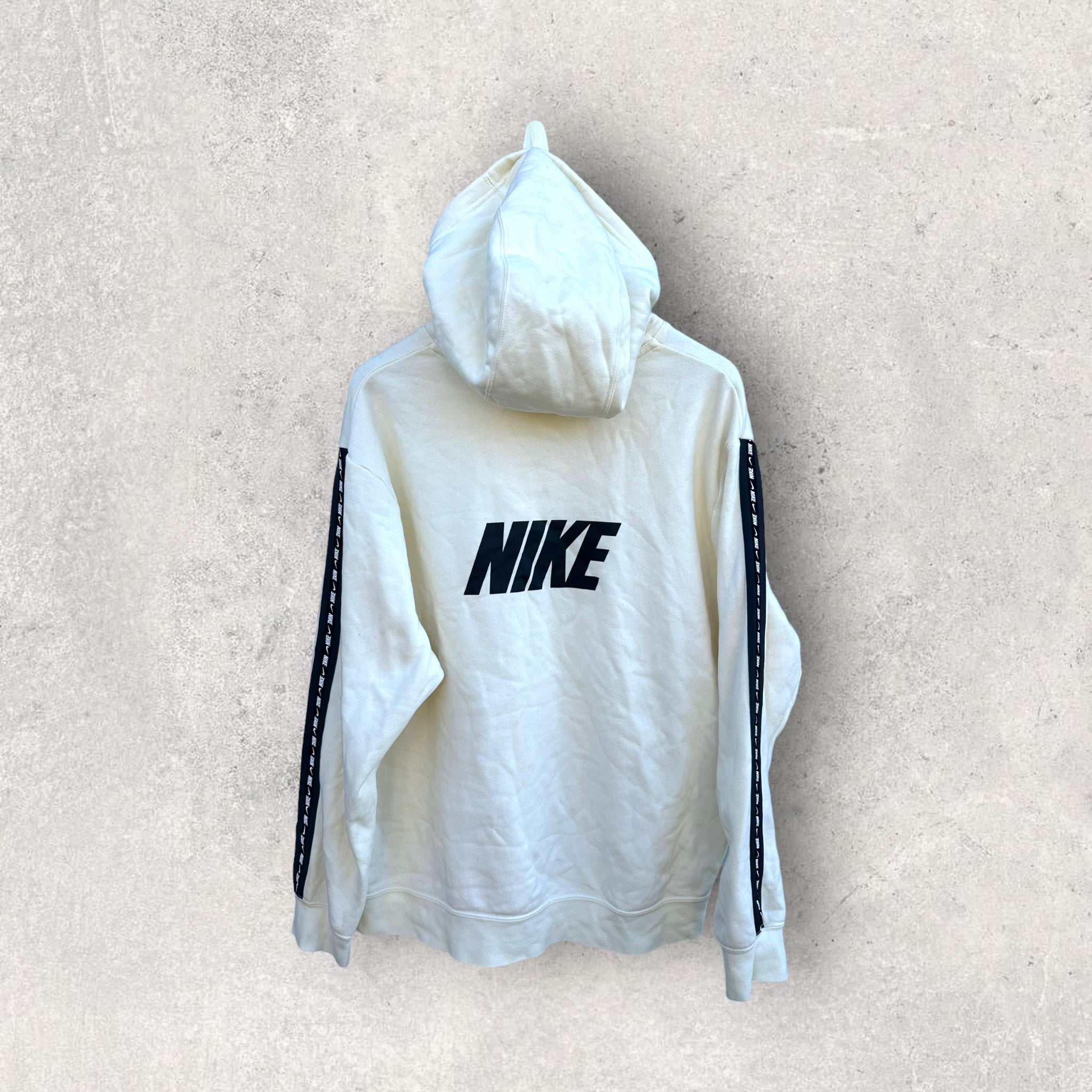 NIKE CREAM COLOURED HOODED JUMPER