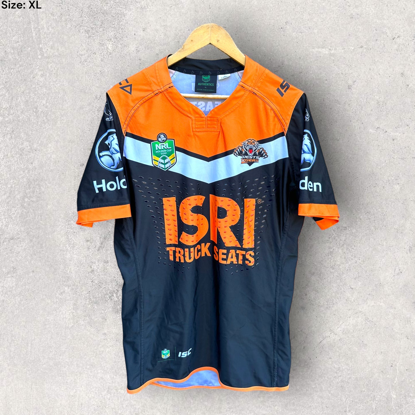 WESTS TIGERS HOLDEN CUP U20s 2018 PLAYER ISSUED JERSEY