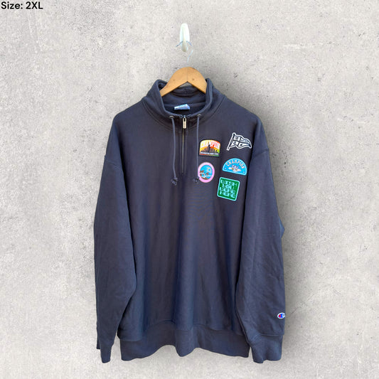 CHAMPION REVERSE WEAVE 1/4 ZIP JACKET