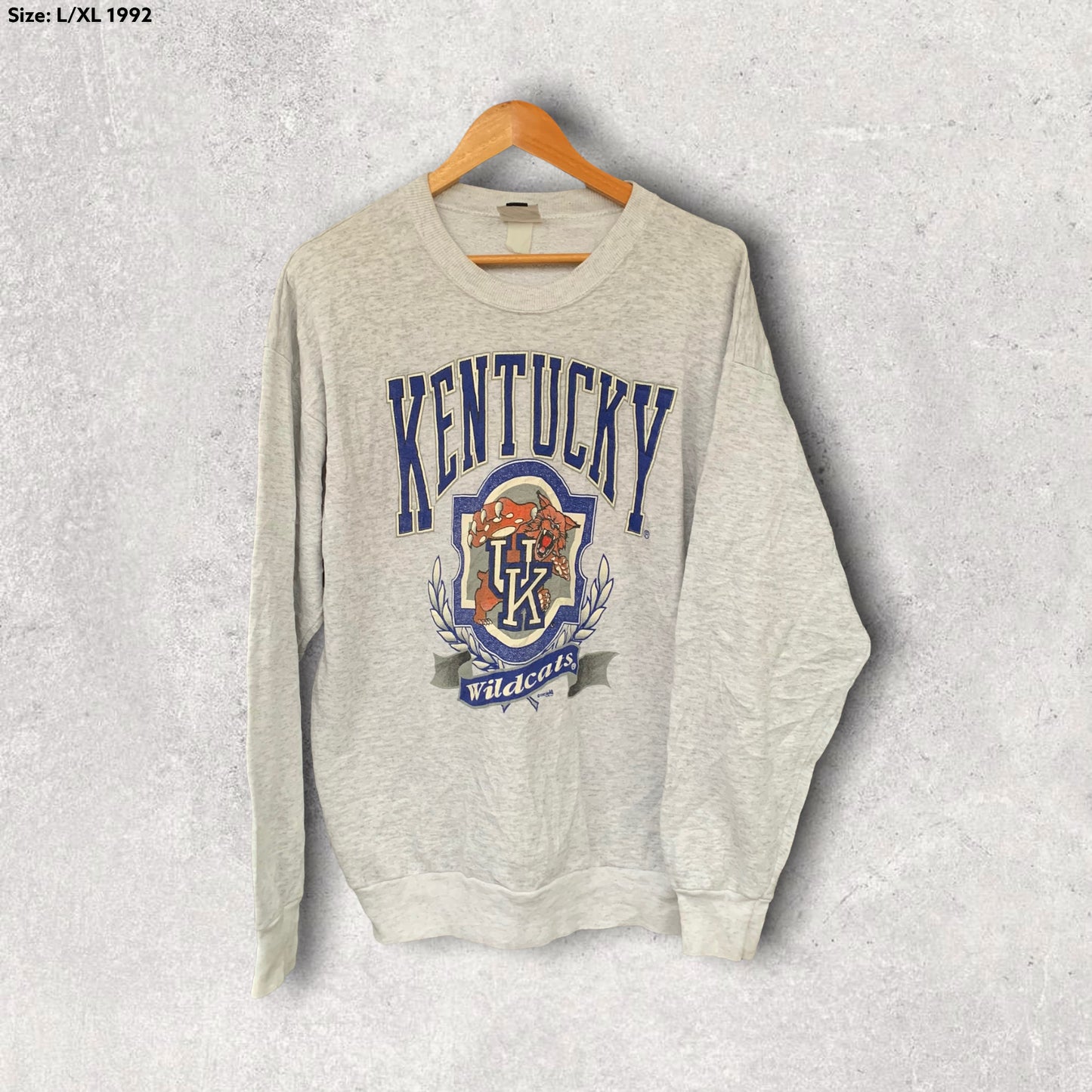 KENTUCKY WILDCATS 1992 VINTAGE CREW NECK JUMPER