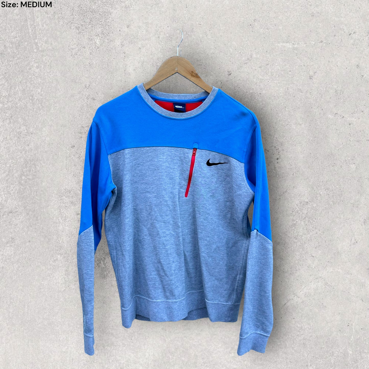 NIKE PULLOVER WITH ZIPPER ON CHEST