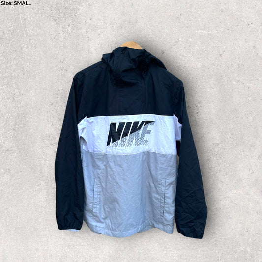 NIKE DOUBLE ZIP HOODED WINDBREAKER