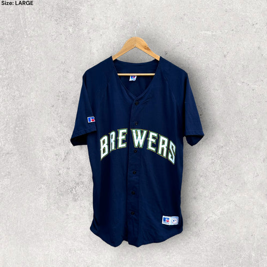 MILWAUKEE BREWERS VINTAGE RUSSEL ATHLETIC JERSEY