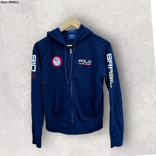 TEAM USA 2016 BRAZIL OLYMPIC GAMES X RALPH LAUREN ATHLETE ISSUED HOODIE