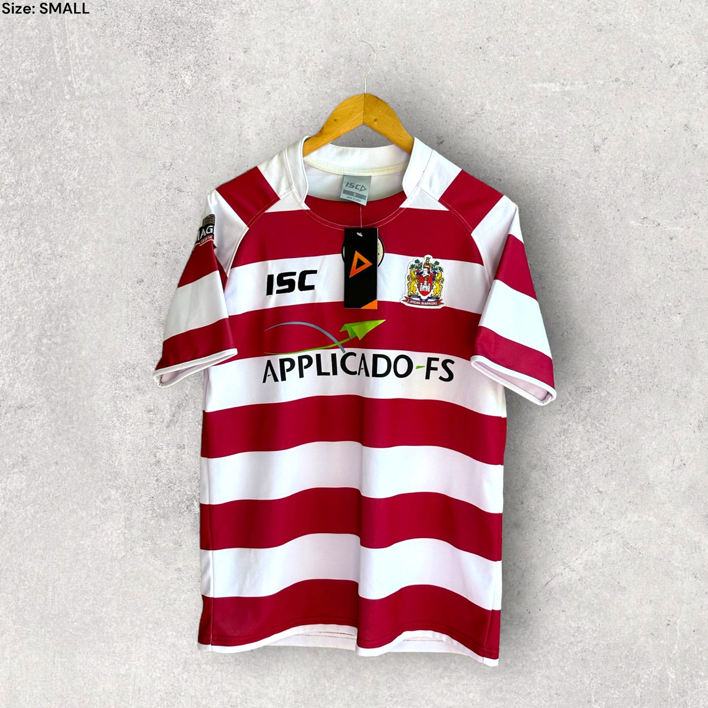 WIGAN WARRIORS 2012 HOME JERSEY WITH TAGS