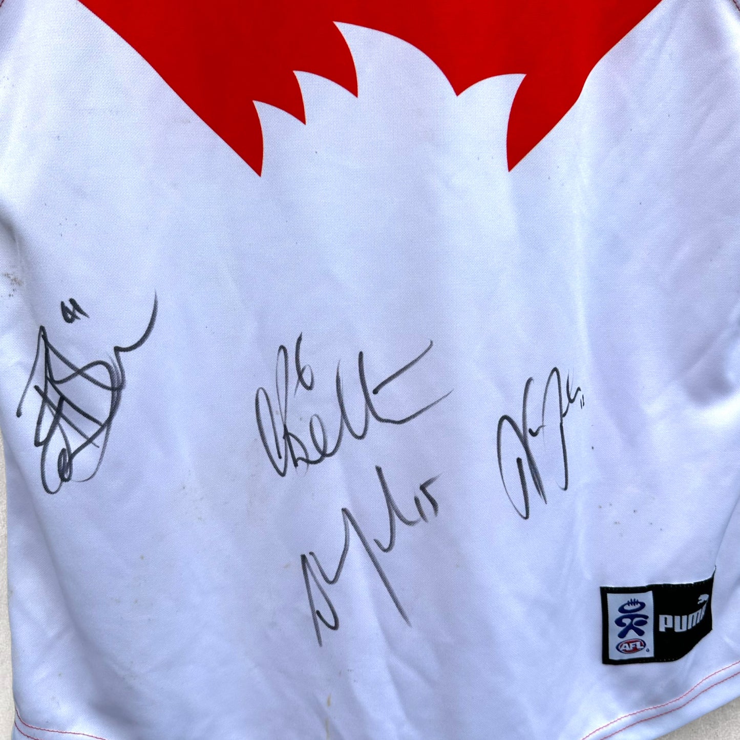 SYDNEY SWANS SIGNED JERSEY – THRILLOFTHETHRIFT1