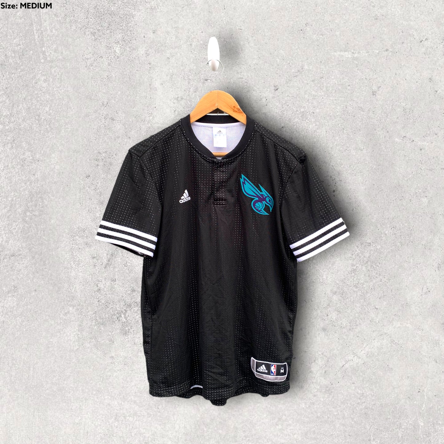 CHARLOTTE HORNETS ADIDAS WARM UP TOP