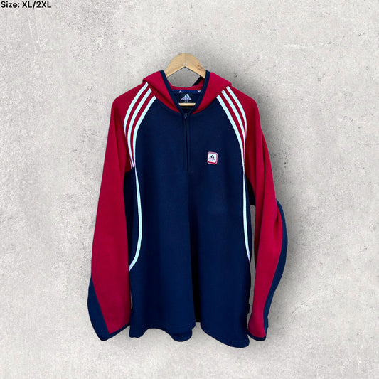 ADIDAS QUARTER ZIP VINTAGE FLEECE
