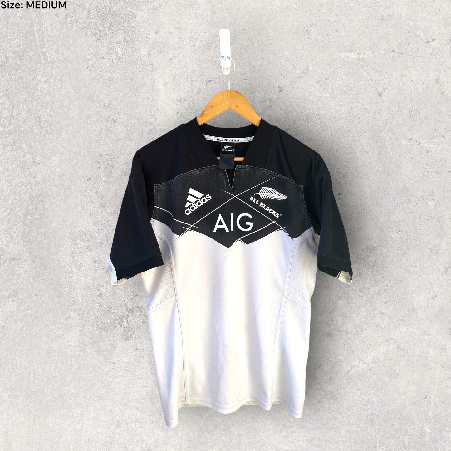 NZ ALL BLACKS ADIDAS AIG JERSEY