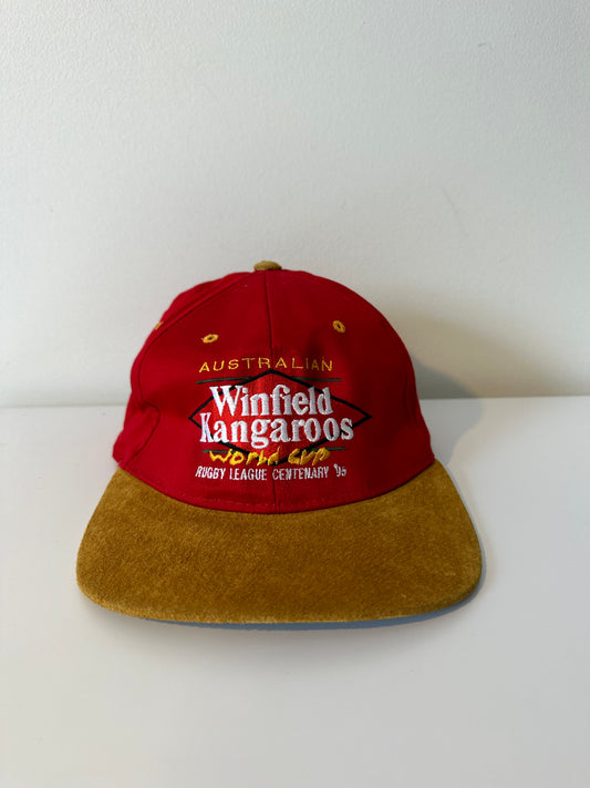 WINFIELD KANGAROOS 1995 RUGBY LEAGUE WORLD CUP TWO TONE HAT