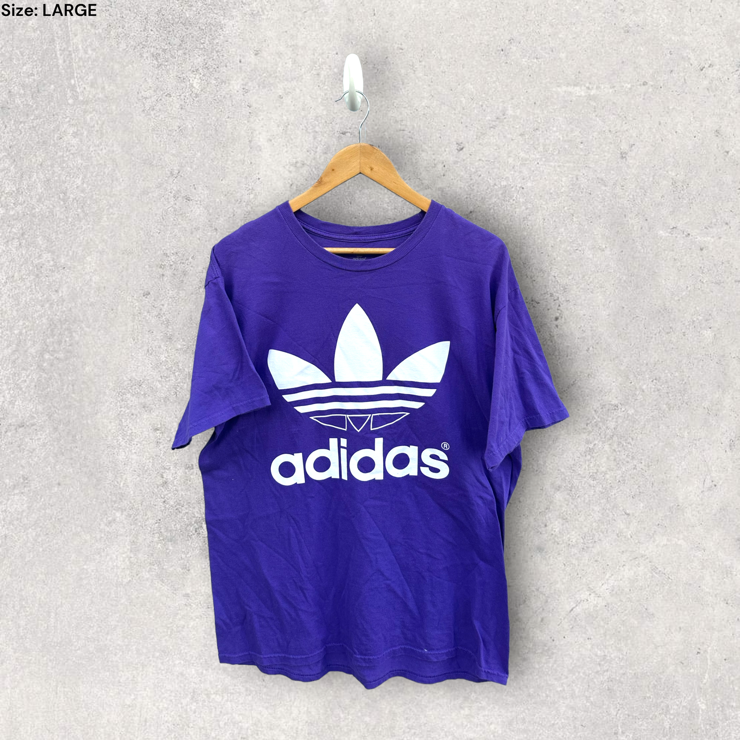 ADIDAS PURPLE T-SHIRT