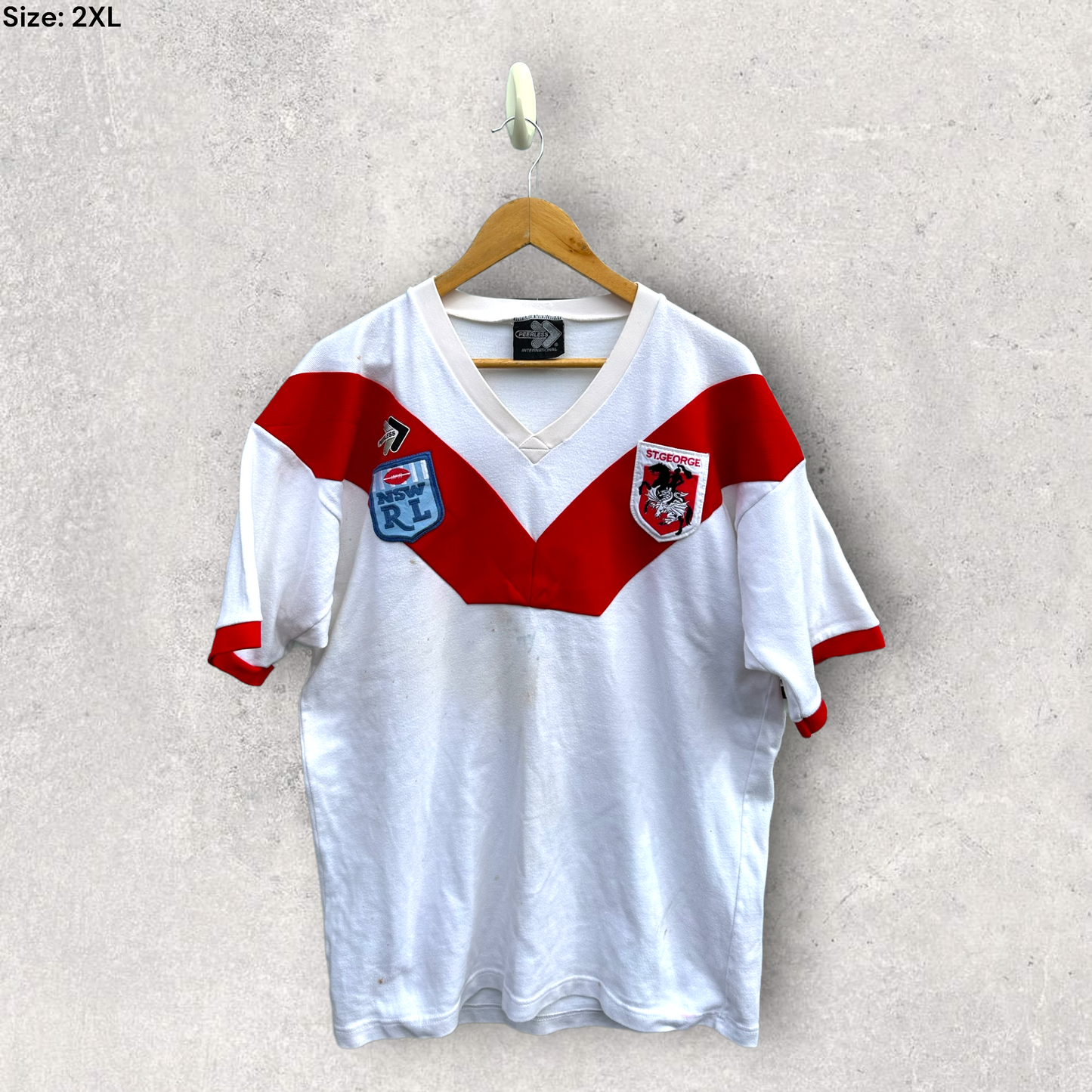 ST GEORGE DRAGONS VINTAGE PLAYER ISSUED JERSEY
